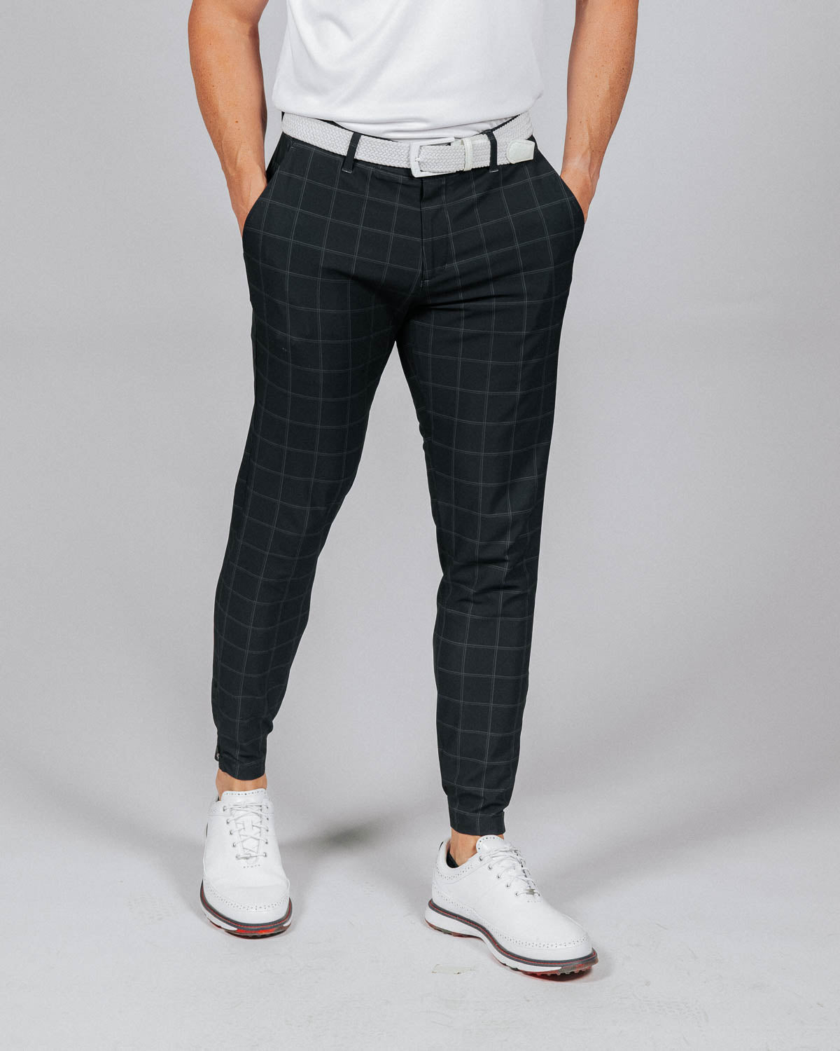 Primo Plaid Golf Jogger (Charcoal Plaid)
