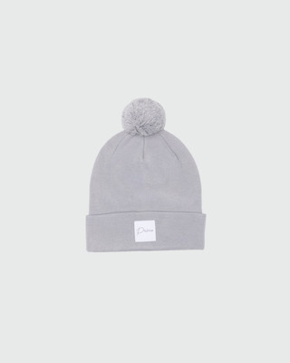 Men’s Cursive Pom Pom Beanie (Navy)