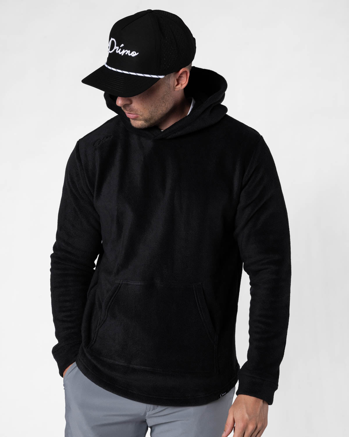 Men’s Polar Fleece Hoodie (Black)