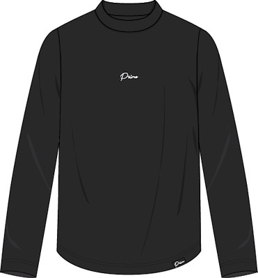Men's Mock Neck Long Sleeve | Shipping Spring 2027 (White Cursive)