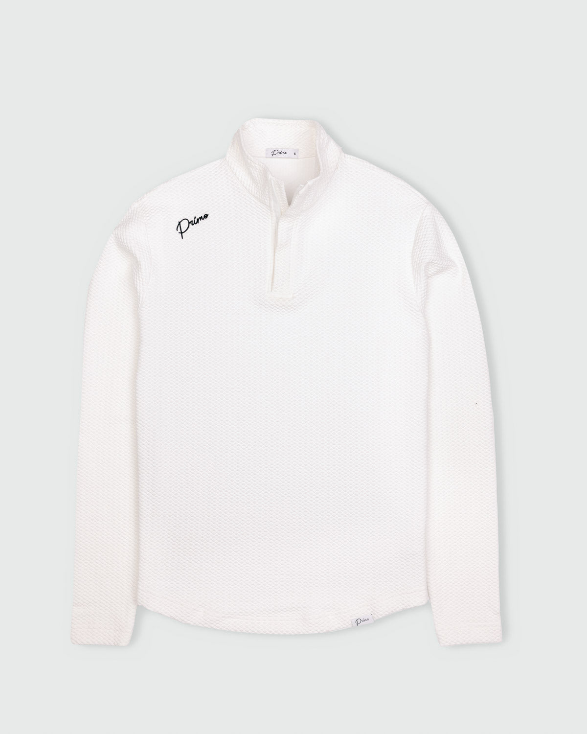 Women's Waffle Quarter Zip (White)