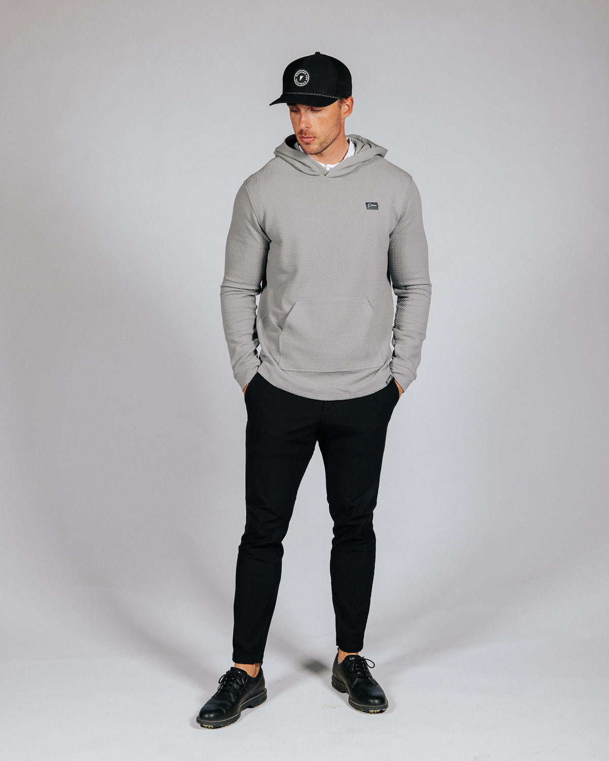 Primo Waffle Hoodie (Light Gray)