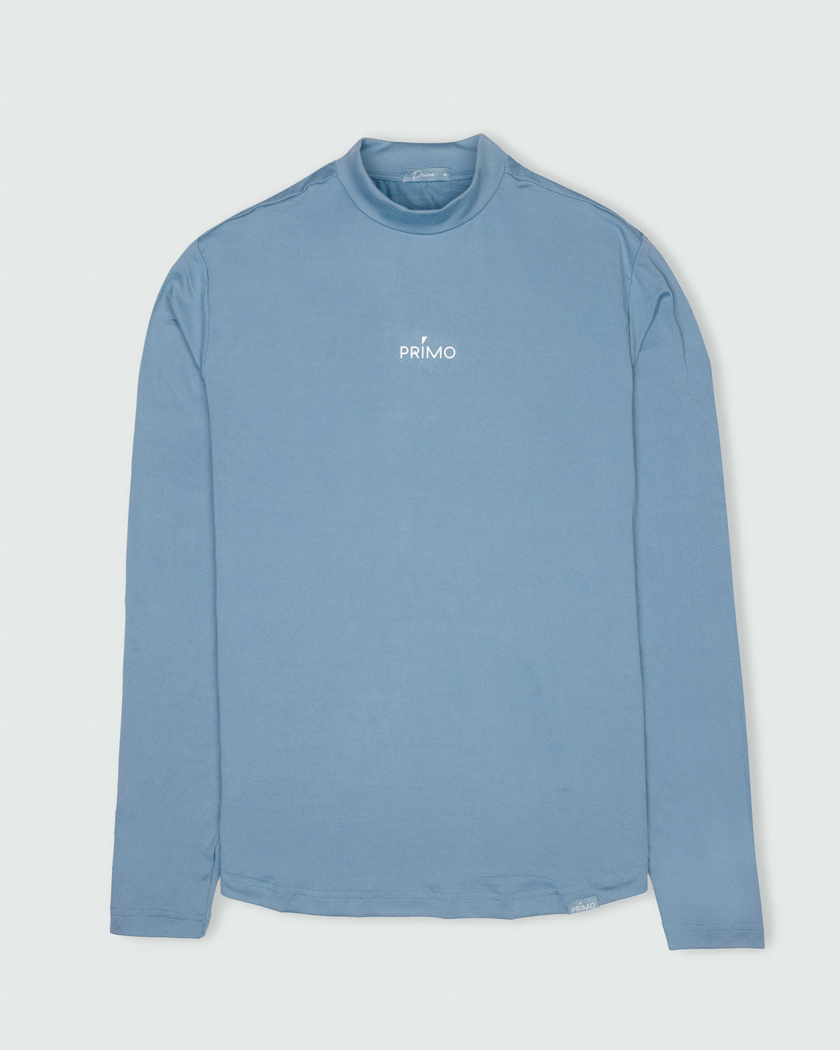 Primo Long Sleeve Mock Neck Tee (Stone Blue)